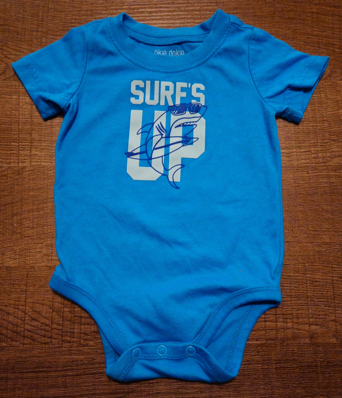 Blue Onesie That Says (Surf's Up)