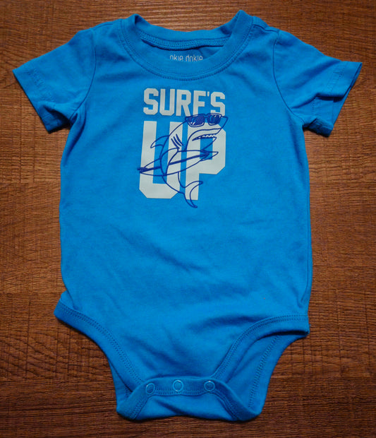 Blue Onesie That Says (Surf's Up)
