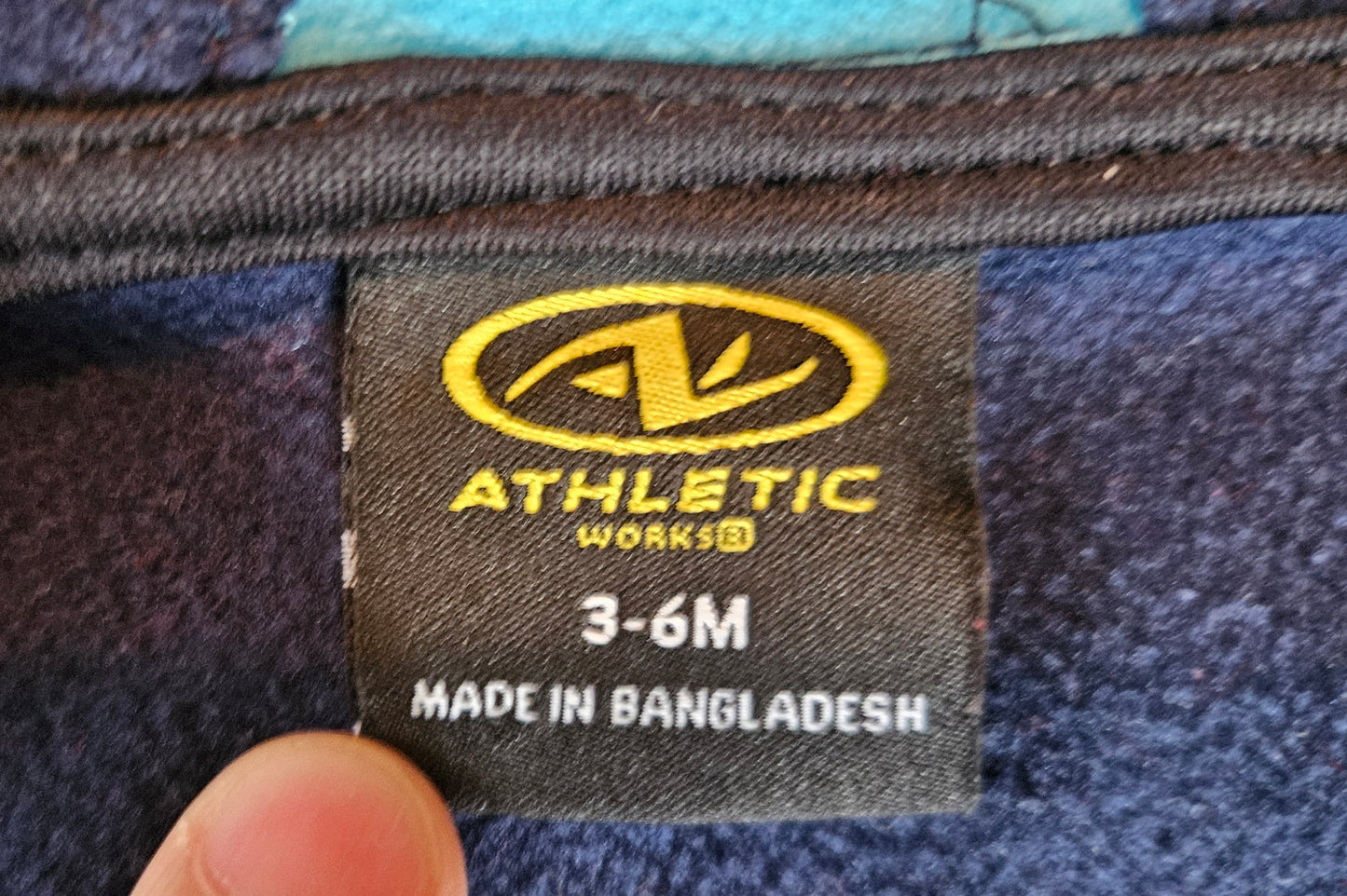 Blue Athletic Zip-Up Up Sweat Shirt