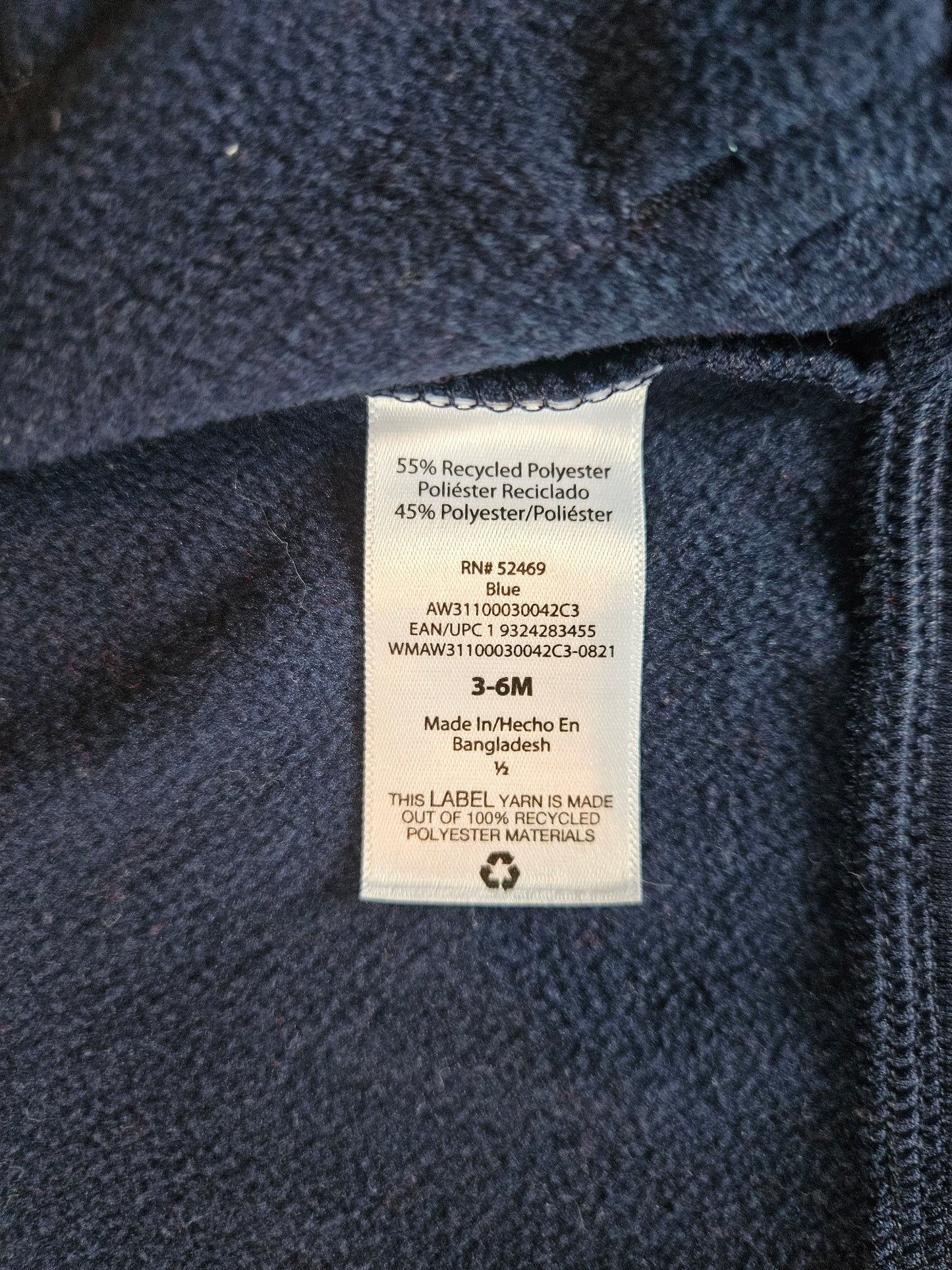 Blue Athletic Zip-Up Up Sweat Shirt