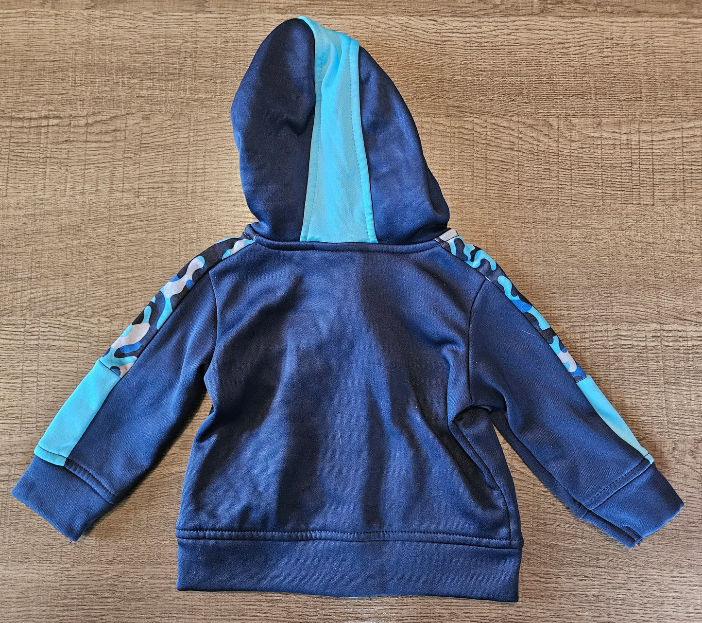 Blue Athletic Zip-Up Up Sweat Shirt